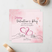 Alles is beter Valentijn liefde  Notitiekaartje (Voorkant / Achterkant in situ)