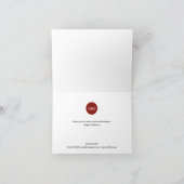 Alles is Bright Business Logo Red White Script Feestdagen Kaart (Binnen)