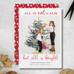 Alles is Bright Leuke Kerst Kinder Foto Feestdagenkaart<br><div class="desc">Vier het seizoen met de "All is Bright" Minimal Christmas Kinder Photo Holiday Kaart, met een zacht blauw kleurenpalet. Dit elegante en eenvoudige ontwerp plaatst de foto van uw kind in het midden, omlijst door schone typografie en een zacht, winterachtig gevoel. Perfect voor gezinnen die houden van een moderne maar...</div>