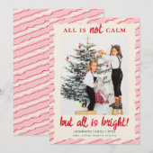 Alles is Bright Leuke Kerst Kinder Foto Feestdagenkaart (Voorkant / Achterkant)