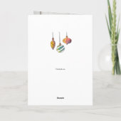 Alles is Calm All is Bright Folde Kerstkaart Kaart (Achterkant)