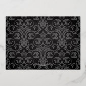 Alles is Calm en Bright Bekleding met kerstfoto Folie Feestdagenkaart (Achterkant)