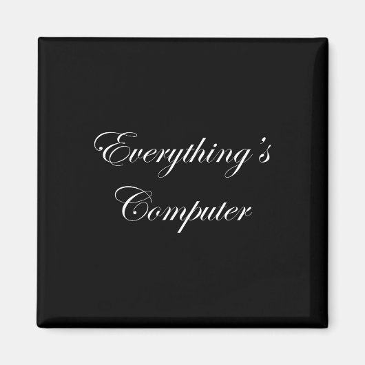 Alles is Computer In Een Tesler Donald Trumps Ele Magneet (Voorkant)