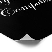 Alles is Computer In Een Tesler Donald Trumps Ele Poster (Hoek)