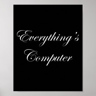 Alles is Computer In Een Tesler Donald Trumps Ele Poster