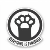 Alles is een betaalbare Sticker (Voorkant)