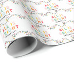 Alles is een fel leuke moderne, heldere kerstkreet cadeaupapier<br><div class="desc">Alles is misschien niet kalm,  maar alles kan nog wel helder zijn met deze leuke moderne,  kleurrijke kerstcadeauomslag.</div>