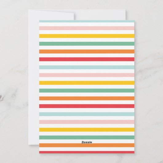 Alles is een fel leuke moderne, heldere kerstkreet feestdagenkaart (Achterkant)