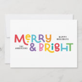 Alles is een fel leuke moderne, heldere kerstkreet feestdagenkaart (Voorkant)