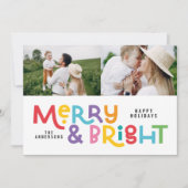 Alles is een fel leuke moderne, heldere kerstkreet feestdagenkaart (Voorkant)