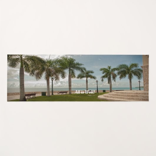 Alles is een goede oceaantropische palmNatuur geïn Yogamat (Voorkant (horizontaal))