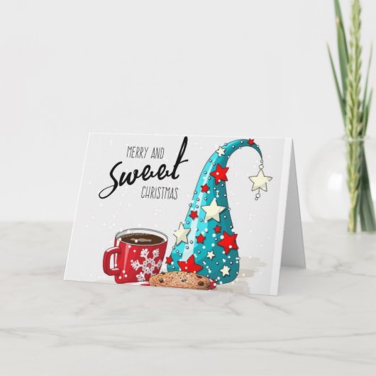 ALLES IS EEN KALM/KORTE / KUP VAN DE SCHAKELAAR IS FEESTDAGEN KAART (Voorkant)