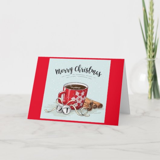 ALLES IS EEN KALM/KORTE / KUP VAN DE SCHAKELAAR IS FEESTDAGEN KAART (Voorkant)