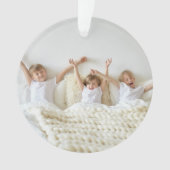 Alles is een Kinder foto met lichte, moderne kerst Ornament (voorkant)
