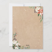 Alles is een mooie foto van Rustic Kraft Floral Feestdagenkaart (Achterkant)