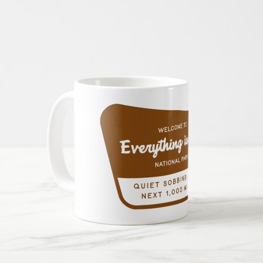 Alles is een mooie Mok in het nationale park (Voorkant links)