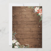 Alles is een mooie Rustic Wood Floral foto Feestdagenkaart (Achterkant)