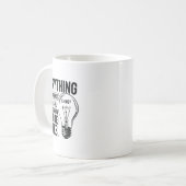 Alles is een samenzwering... Sticker Koffiemok (Voorkant links)