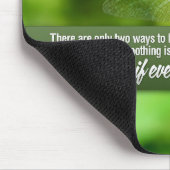 "Alles is een wonder" Inspirerend quote Muismat (Hoek)