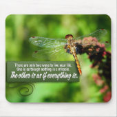 "Alles is een wonder" Inspirerend quote Muismat (Voorkant)