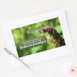 "Alles is een wonder" Inspirerend quote Rechthoekige Sticker