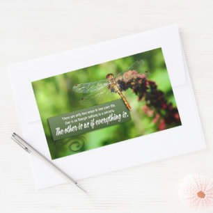 "Alles is een wonder" Inspirerend quote Rechthoekige Sticker