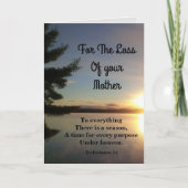 Alles is er een seizoen moeder sympathie kaart (Voorkant)