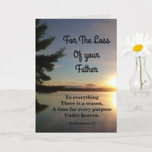 Alles is er een seizoen vader sympathie kaart (Kleine Plant)