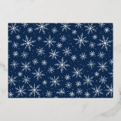 Alles is geen Calm Funny Photo Silver Folie Feestdagenkaart (Achterkant)