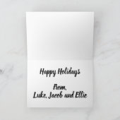 Alles is geen kalm kerstfotocollage feestdagen kaart (Binnen)