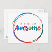 Alles is Geweldige Briefkaart (Voorkant / Achterkant)