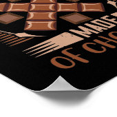 Alles is goed als het van chocolade gemaakt is poster (Hoek)