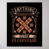 Alles is goed als het van chocolade gemaakt is poster (Voorkant)