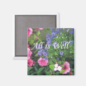 Alles is goed bloemen magneet (Voorkant / Achterkant)