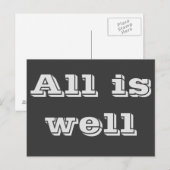 Alles is goed Briefkaart (Voorkant / Achterkant)