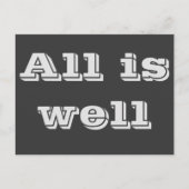 Alles is goed Briefkaart (Voorkant)
