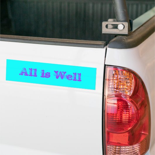 Alles is goed bumpersticker (Op Truck)