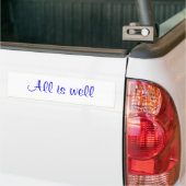 "Alles is goed" Bumpersticker (Op Truck)