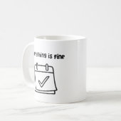 Alles Is Goed Checklist Koffiemok (Voorkant links)
