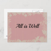 Alles is goed citaat briefkaart (Voorkant / Achterkant)