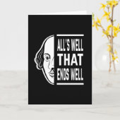 Alles is goed dat eindigt met een goede Shakespear Kaart (Gele Bloem)