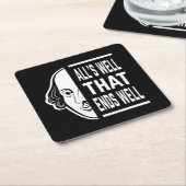 Alles is goed dat eindigt met een goede Shakespear Kartonnen Onderzetters (Schuin)