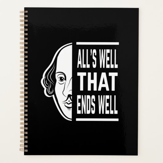 Alles is goed dat eindigt met een goede Shakespear Planner (Voorkant)