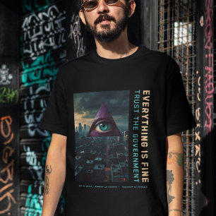 Alles is goed Dystopische Cyberpunk T-shirt