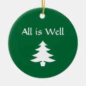 Alles is goed feestdag keramisch ornament (Voorkant)