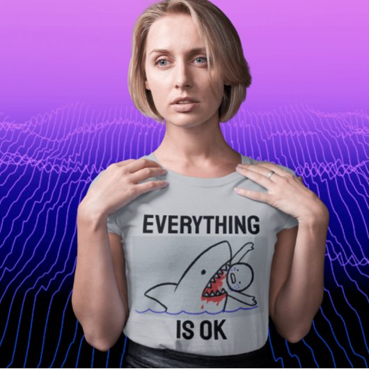 ALLES IS GOED FUNNY SHARK T-SHIRTS