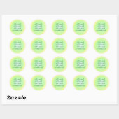 Alles is goed, geel groene affirmatie stickers (Vel)