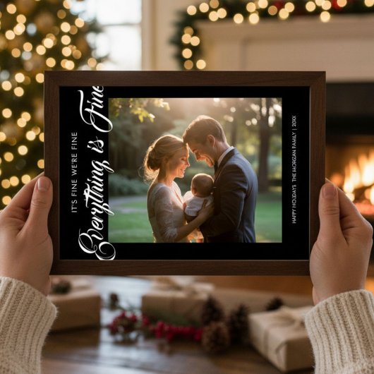 Alles is goed Gezellige Familie Kerstkaart