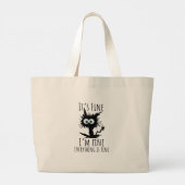 Alles is goed grote tote bag (Achterkant)