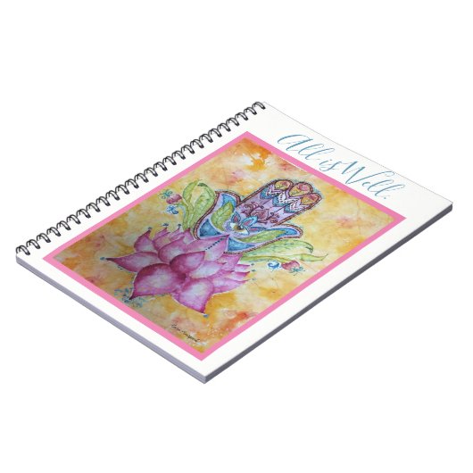 Alles is goed Hamsa Art Spiral notebook Notitieboek (Linkerzijde)